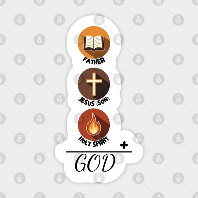 Father Son Holy Spirit – Christian Trinity Sticker by Rox